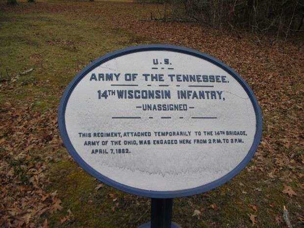 U.S. 14TH WISCONSIN INFANTRY MEMORIAL PLAQUE I