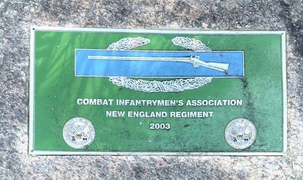 MASSACHUSETTS NATIONAL CEMETERY COMBAT INFANTRYMEN’S ASSOCIATION WAR MEMORIAL PLAQUE