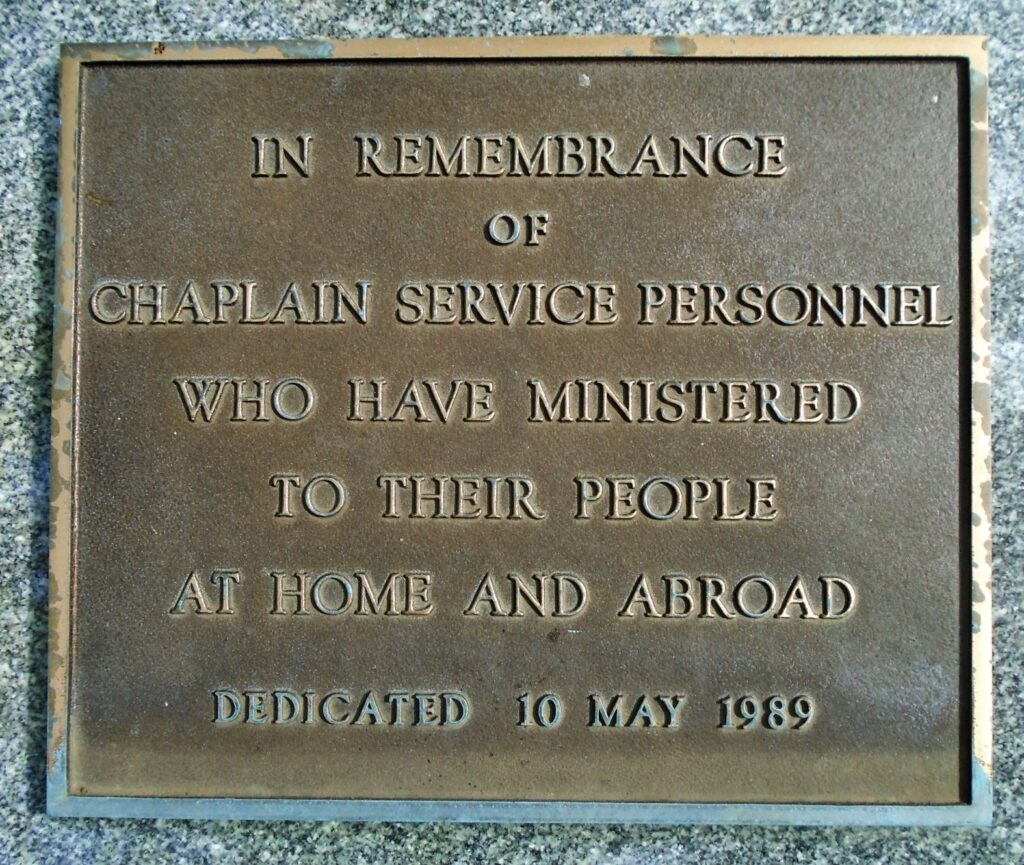 CHAPLAIN SERVICE PERSONNEL MEMORIAL PLAQUE