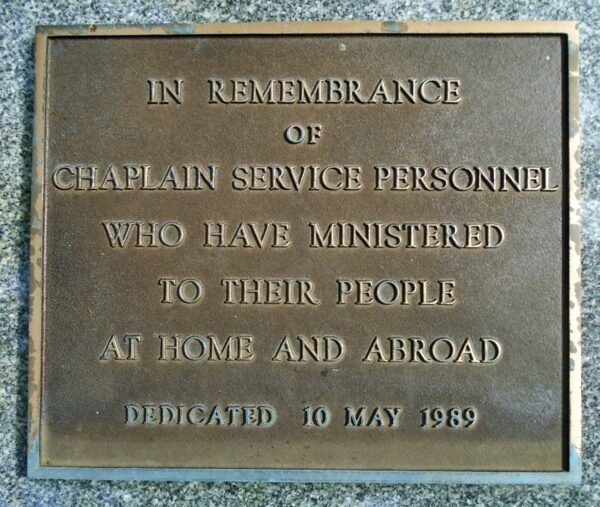 CHAPLAIN SERVICE PERSONNEL MEMORIAL PLAQUE