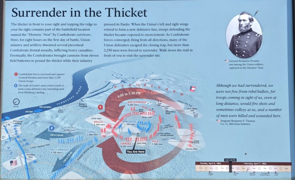 SURRENDER IN THE THICKET WAR MEMORIAL PANEL