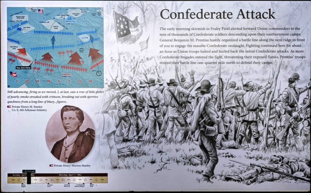 CONFEDERATE ATTACK WAR MEMORIAL PANEL