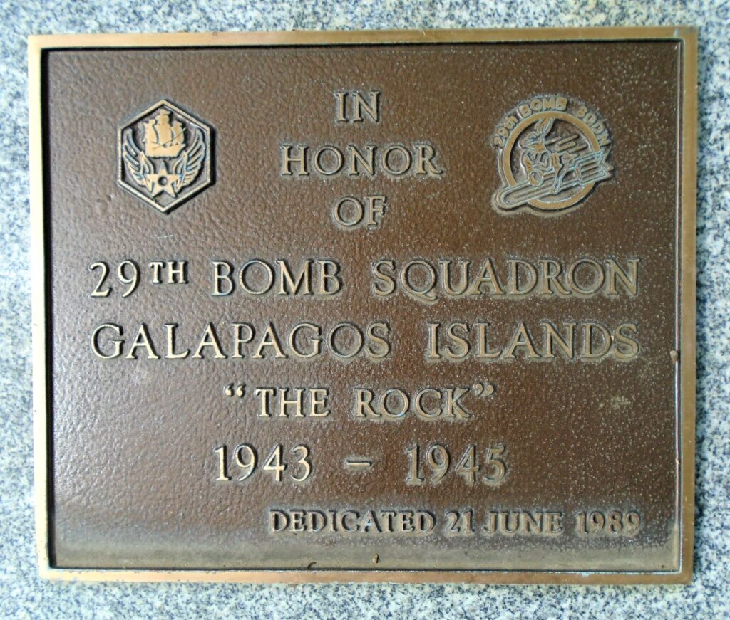 29TH BOMB SQUADRON WAR MEMORIAL PLAQUE