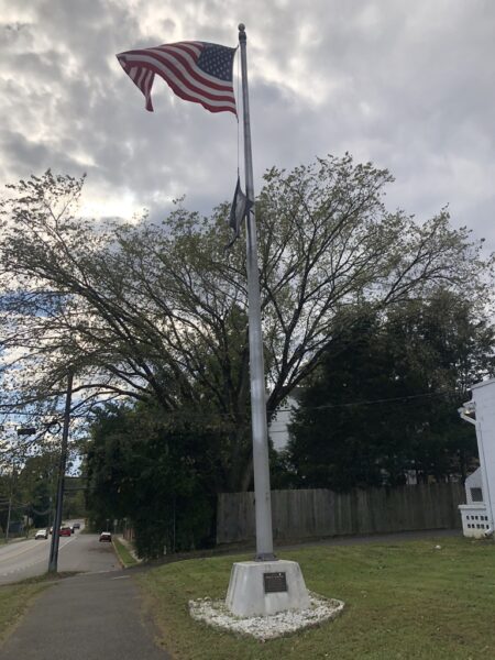 DAVID F. STRICKLER WAR MEMORIAL FLAGPOLE