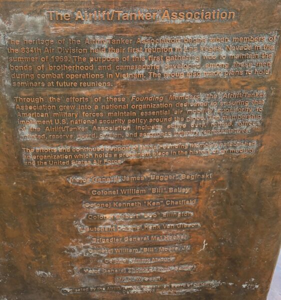 THE AIRLIFT/TANKER ASSOCIATION MEMORIAL CLOSE-UP