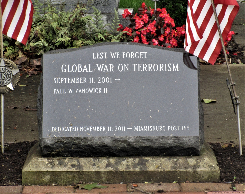 MIAMISBURG POST 165 GLOBAL WAR ON TERRORISM MEMORIAL