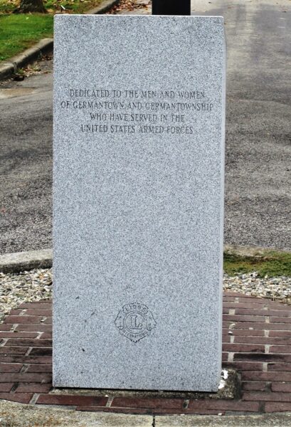 GERMANTOWN AND GERMANTOWNSHIP ARMED FORCES MEMORIAL