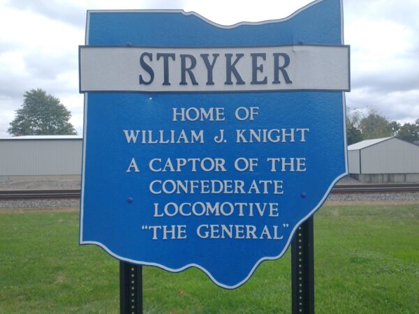 STRYKER HOME OF WILLIAM J. KNIGHT WAR MEMORIAL MARKER