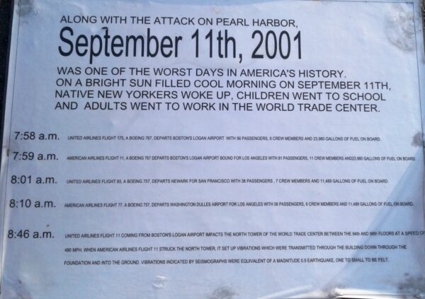 FULTON COUNTY 9-11 MEMORIAL PLAQUE B