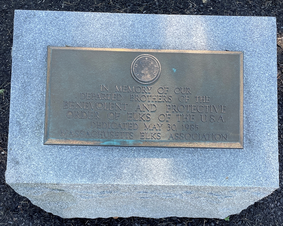 MASSACHUSETTS NATIONAL CEMETERY BENEVOLENT AND PROTECTIVE ORDER OF THE ELKS MEMORIAL