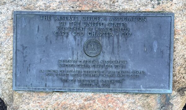 MASSACHUSETTS NATIONAL CEMETERY MASSACHUSETTS RESERVE OFFICERS ASSOCIATION MEMORIAL PLAQUE