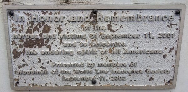 THE OZARK CARILLON AND TOWER WAR MEMORIAL PLAQUE B