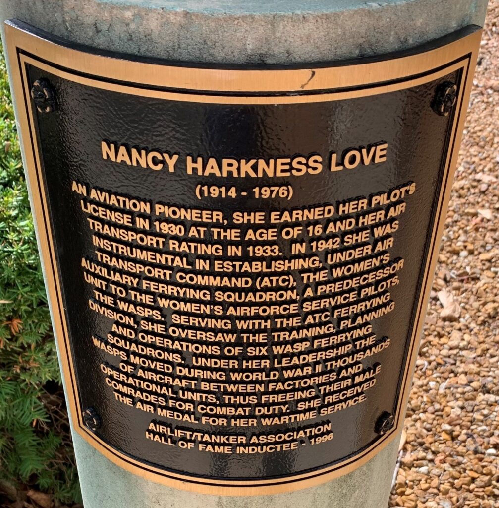NANCY HARKNESS LOVE MEMORIAL PLAQUE