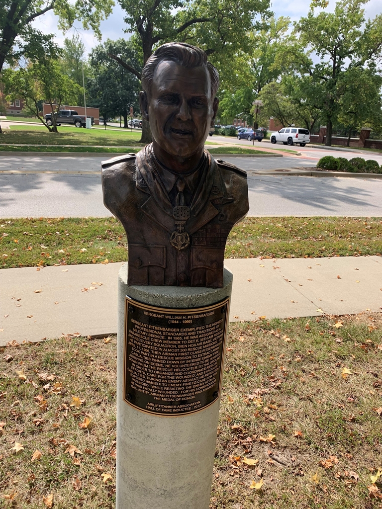 SERGEANT WILLIAM H. PITSENBARGER MEDAL OF HONOR WAR MEMORIAL BUST