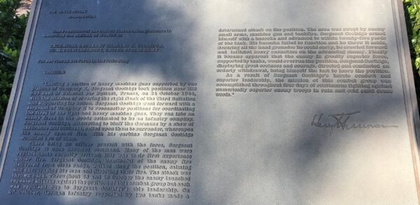 COOLIDGE RIVERSIDE PARK MEMORIAL PLAQUE