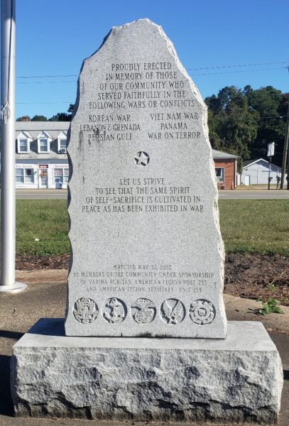 HENRICO WAR MEMORIAL STONE