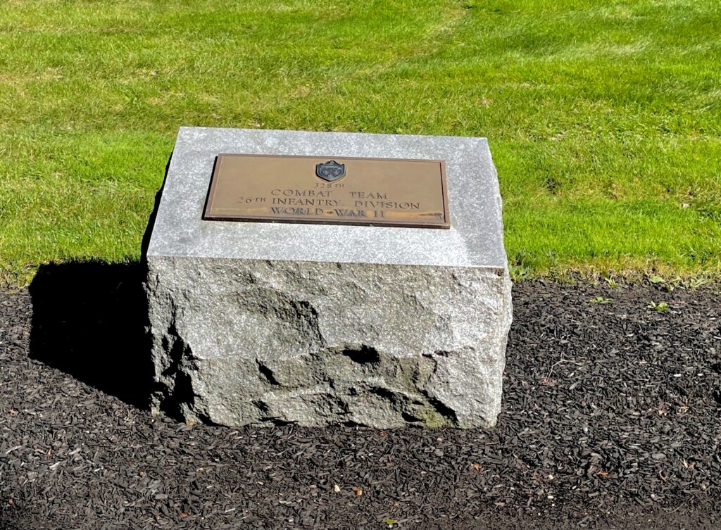 MASSACHUSETTS NATIONAL CEMETERY 328TH COMBAT TEAM WAR MEMORIAL