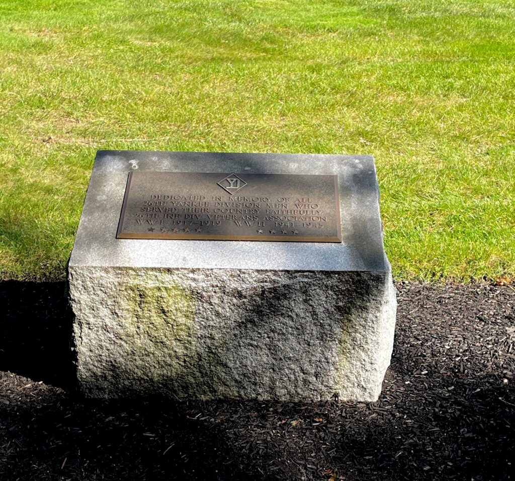 MASSACHUSETTS NATIONAL CEMETERY 26TH YANKEE DIVISION WAR MEMORIAL