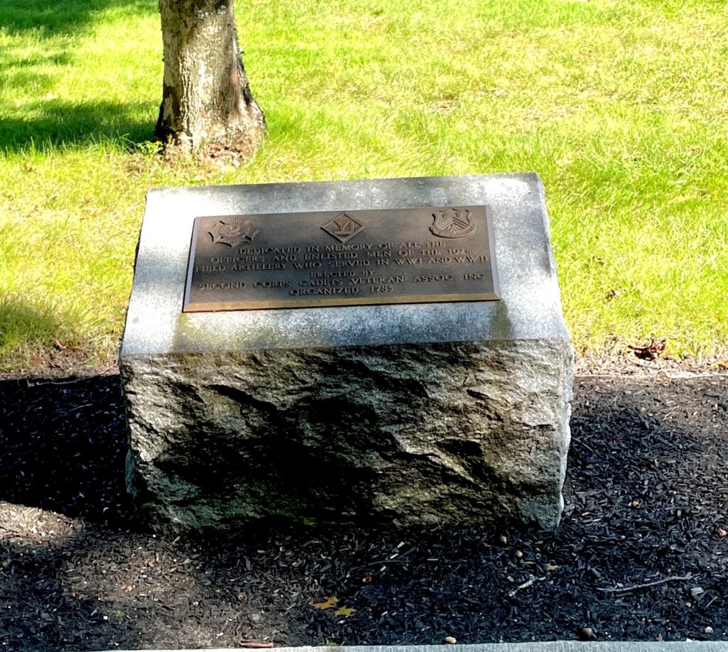 MASSACHUSETTS NATIONAL CEMETERY 102ND FIELD ARTILLERY VETERANS MEMORIAL