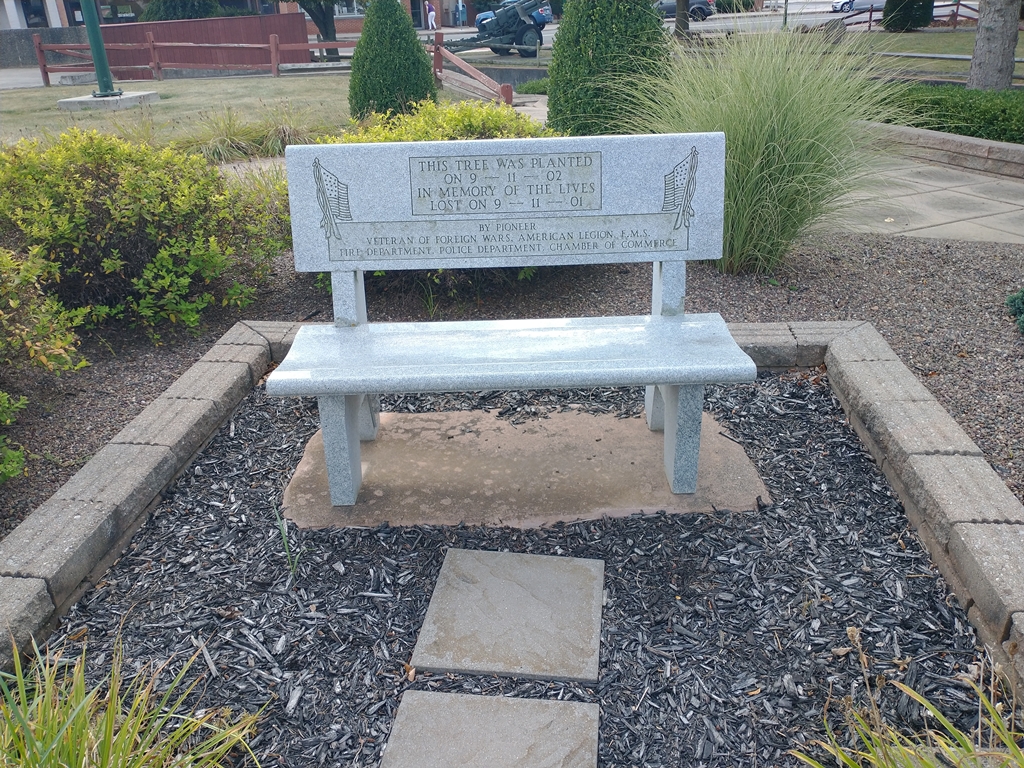 PIONEER 9-11-01 MEMORIAL BENCH