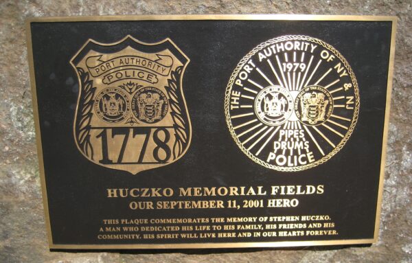 HUCZKO MEMORIAL FIELDS PLAQUE