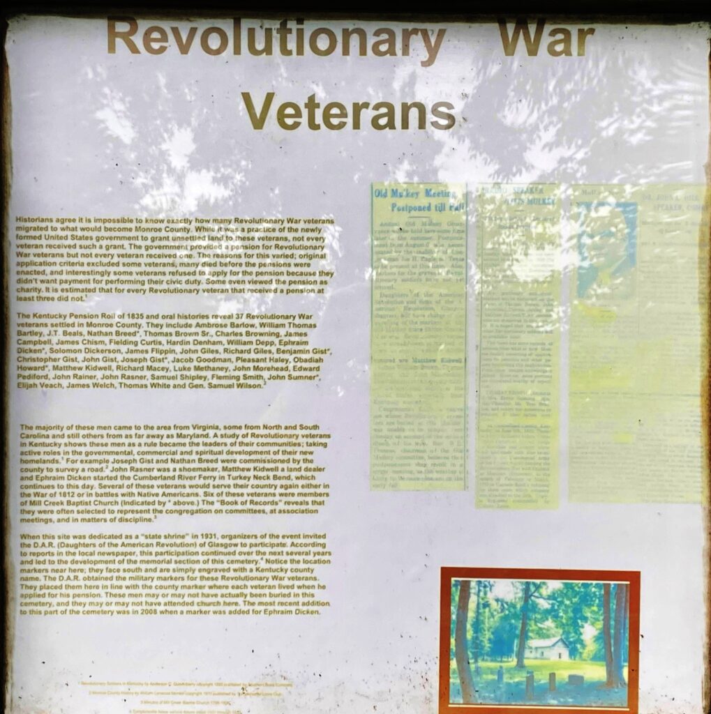MONROE COUNTY REVOLUTIONARY WAR VETERANS MEMORIAL PANEL