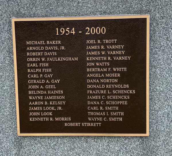 JONESBORO WAR VETERANS MEMORIAL PLAQUE B