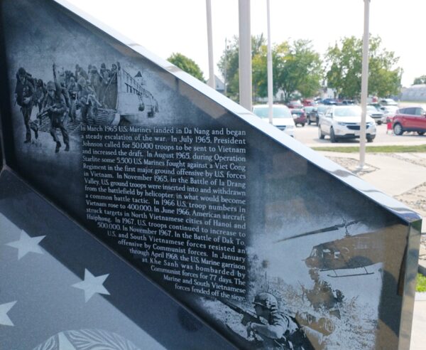 WILLIAMS COUNTY VIETNAM WAR NARRATIVE MEMORIAL STONE I