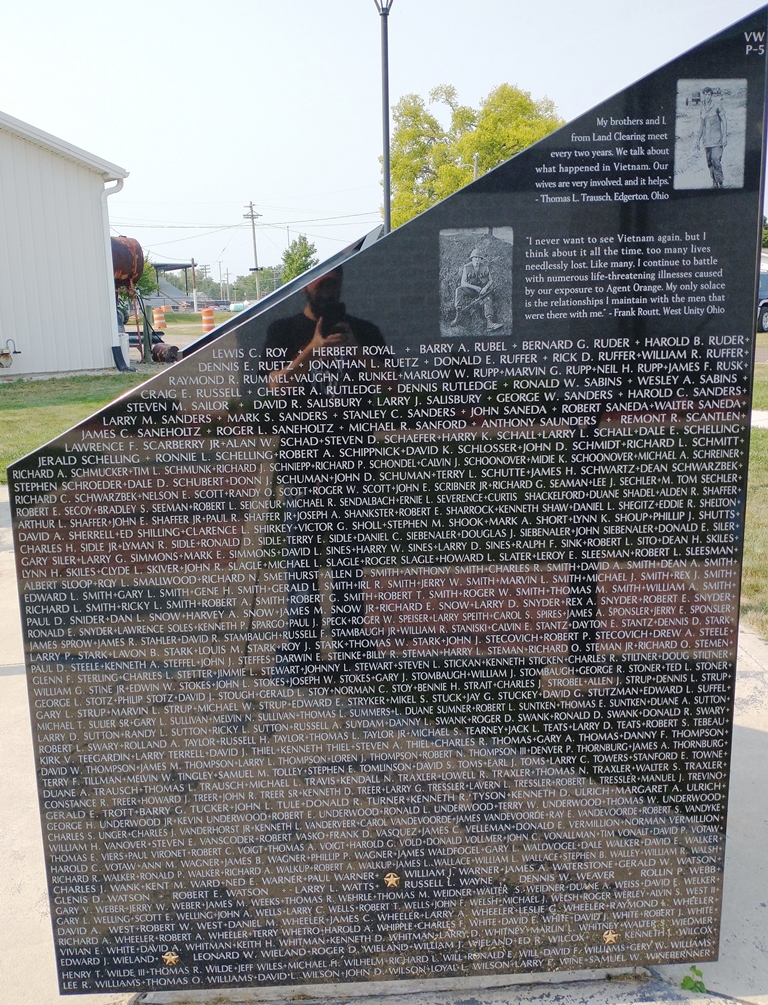 WILLIAMS COUNTY VIETNAM WAR NARRATIVE MEMORIAL STONE F