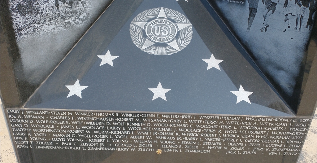 WILLIAMS COUNTY VIETNAM WAR NARRATIVE MEMORIAL STONE D