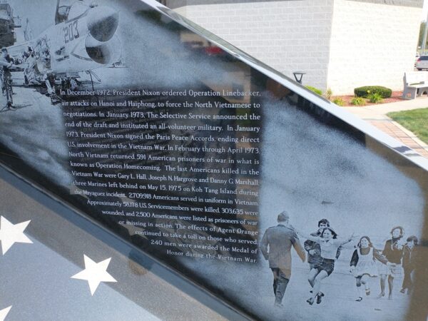 WILLIAMS COUNTY VIETNAM WAR NARRATIVE MEMORIAL STONE C