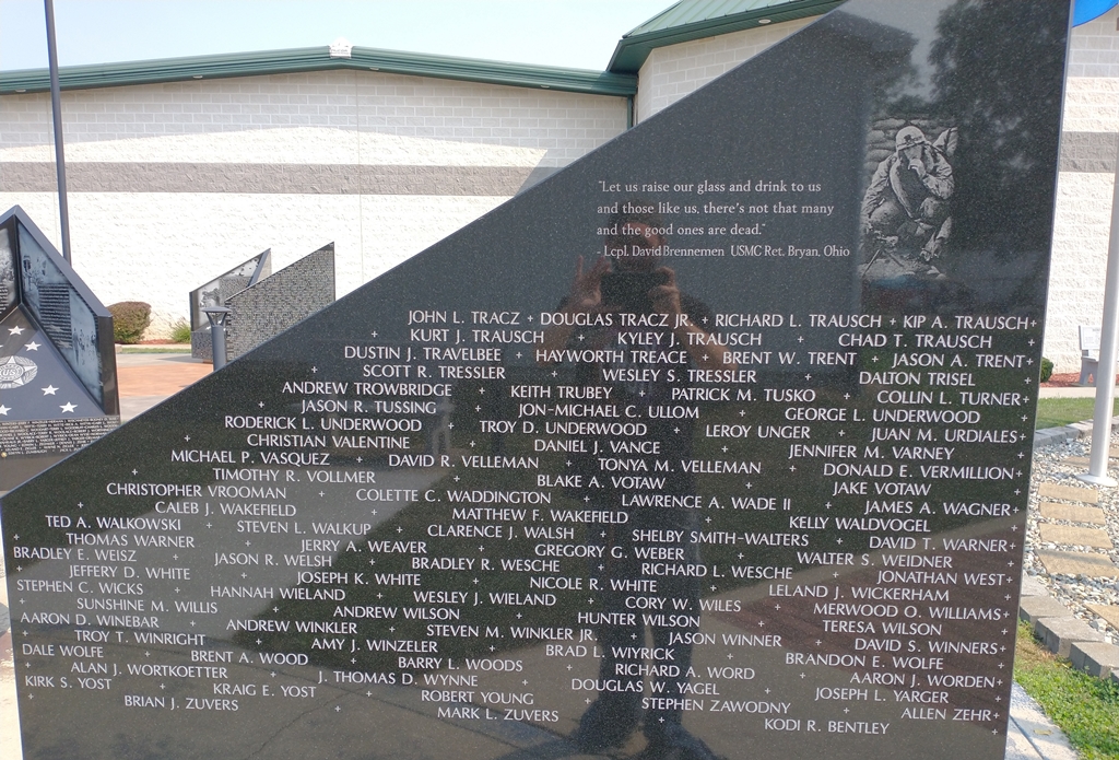 WILLIAMS COUNTY AFGHANISTAN WAR AND IRAQ WAR NARRATIVE MEMORIAL STONE E