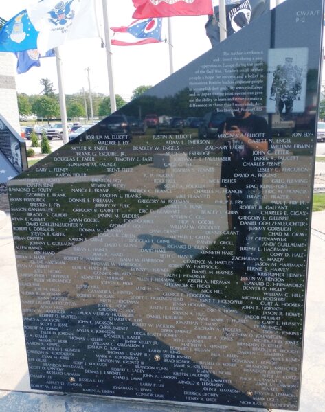WILLIAMS COUNTY PERSIAN GULF WAR NARRATIVE MEMORIAL STONE F