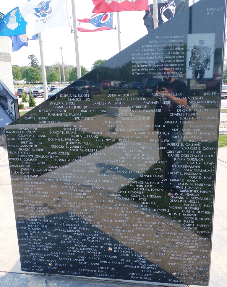 WILLIAMS COUNTY PERSIAN GULF WAR NARRATIVE MEMORIAL STONE F