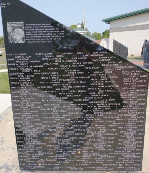 WILLIAMS COUNTY PERSIAN GULF WAR NARRATIVE MEMORIAL STONE E