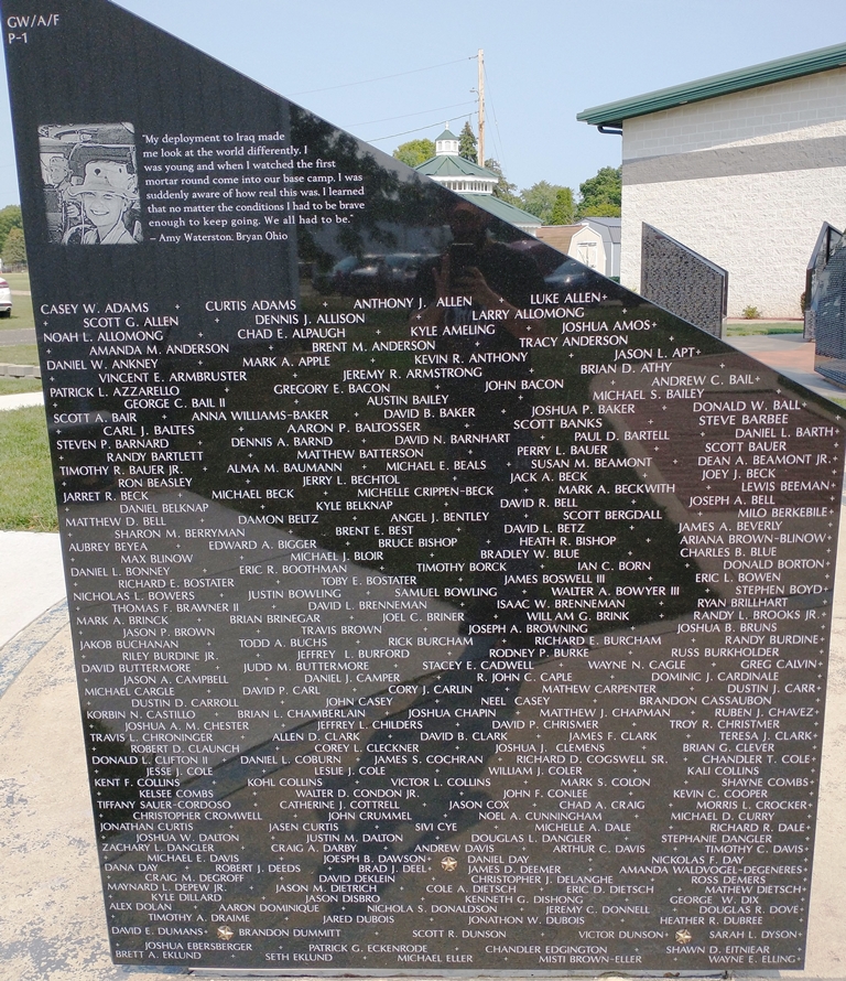 WILLIAMS COUNTY PERSIAN GULF WAR NARRATIVE MEMORIAL STONE E