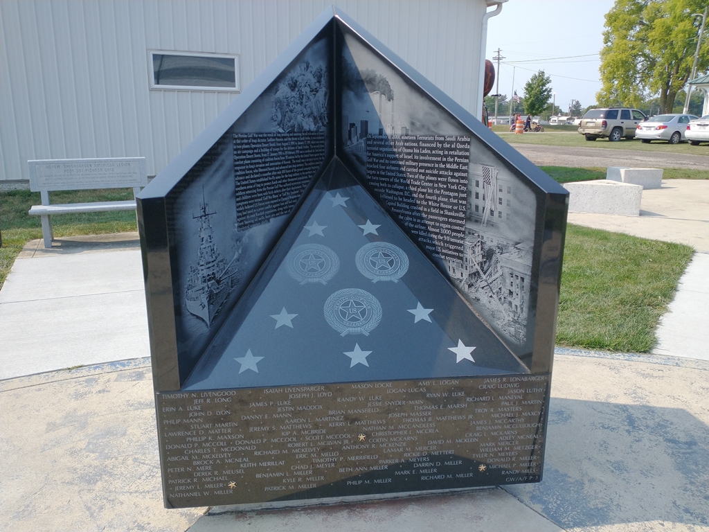 WILLIAMS COUNTY PERSIAN GULF WAR NARRATIVE MEMORIAL STONE A