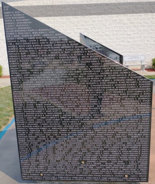 WILLIAMS COUNTY WORLD WAR II NARRATIVE MEMORIAL STONE W
