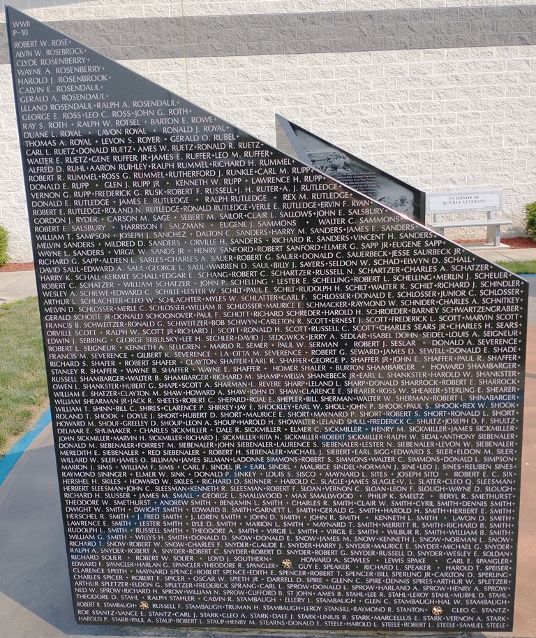 WILLIAMS COUNTY WORLD WAR II NARRATIVE MEMORIAL STONE W