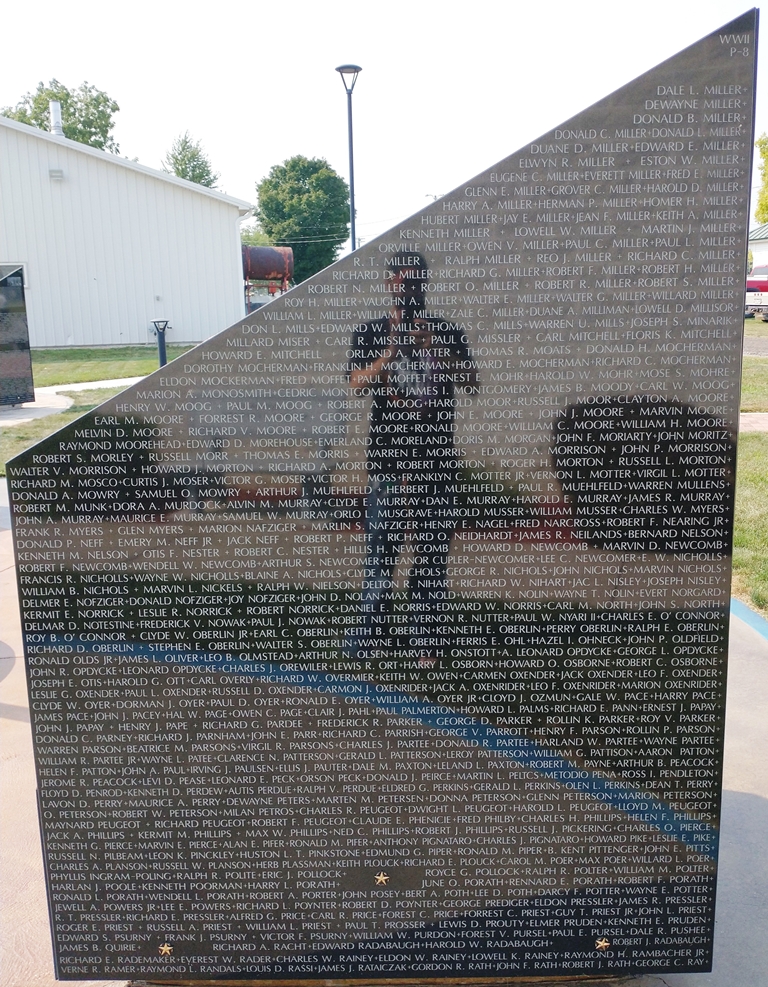 WILLIAMS COUNTY WORLD WAR II NARRATIVE MEMORIAL STONE R