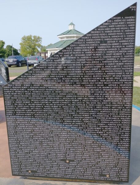 WILLIAMS COUNTY WORLD WAR II NARRATIVE MEMORIAL STONE L