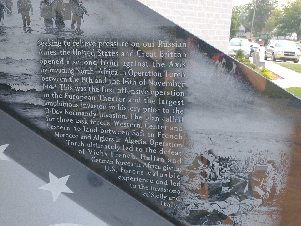 WILLIAMS COUNTY WORLD WAR II NARRATIVE MEMORIAL STONE I