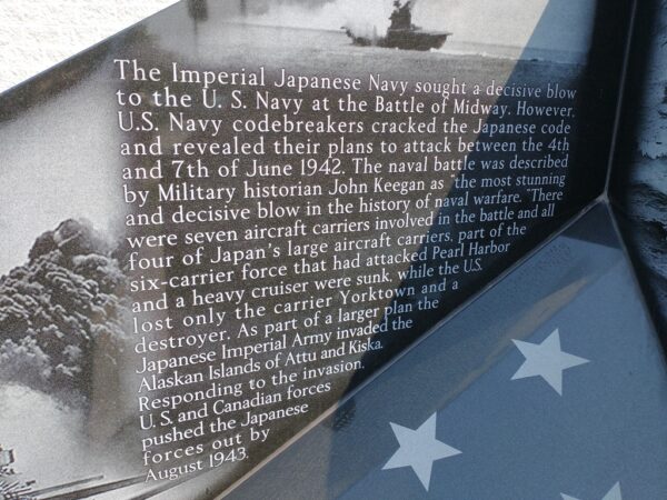 WILLIAMS COUNTY WORLD WAR II NARRATIVE MEMORIAL STONE H