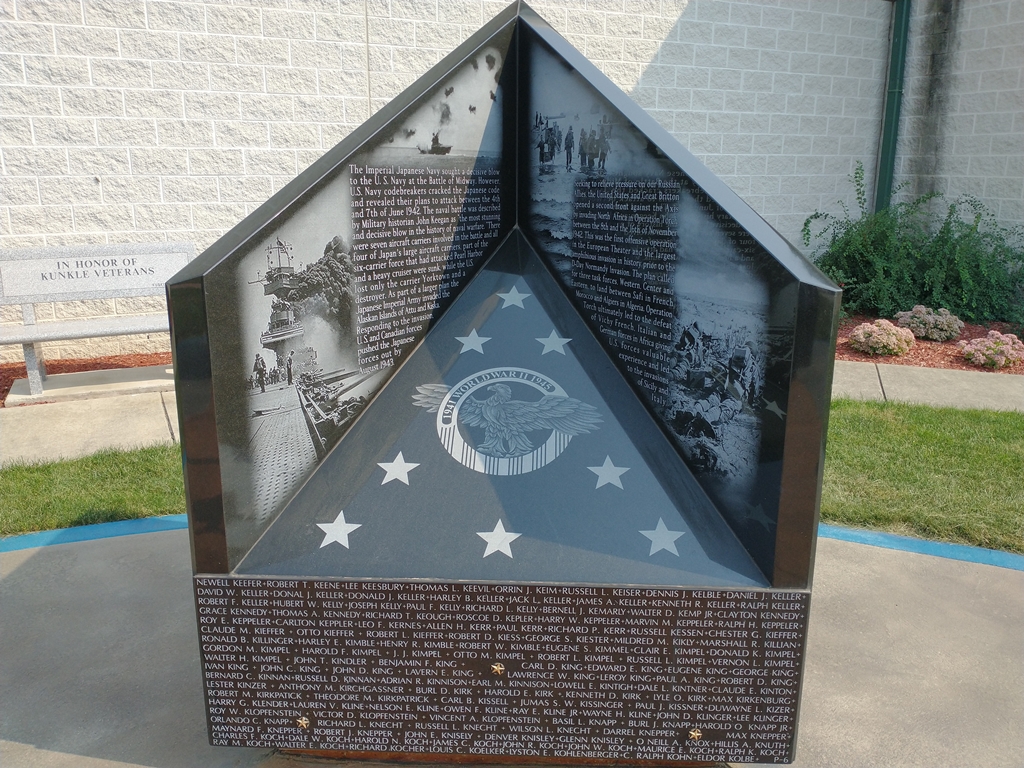 WILLIAMS COUNTY WORLD WAR II NARRATIVE MEMORIAL STONE G