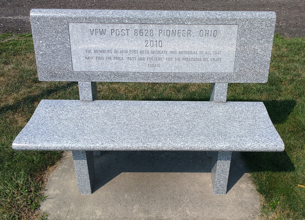 VFW POST 8628 VETERANS MEMORIAL BENCH
