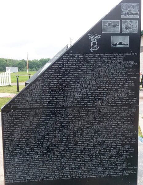 WILLIAMS COUNTY VIETNAM WAR MEMORIAL STONE H