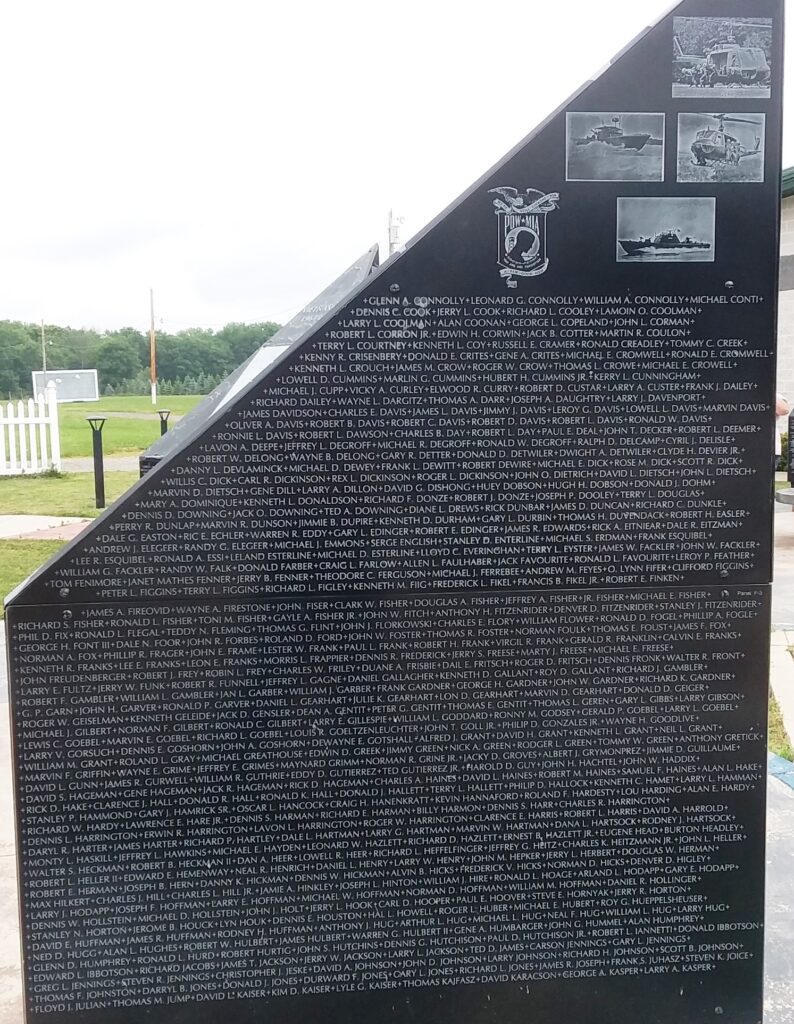 WILLIAMS COUNTY VIETNAM WAR MEMORIAL STONE H