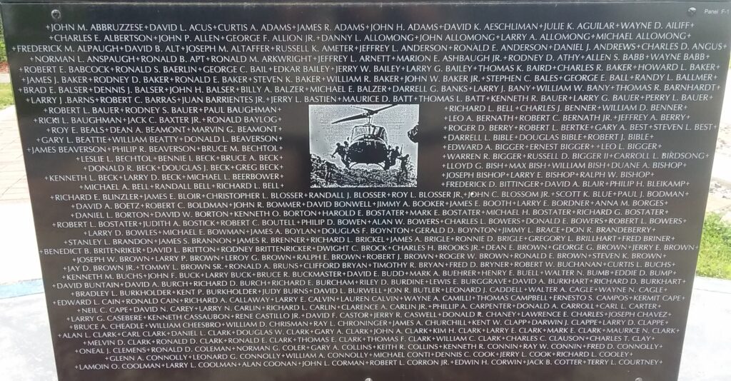 WILLIAMS COUNTY VIETNAM WAR MEMORIAL STONE F