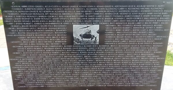 WILLIAMS COUNTY VIETNAM WAR MEMORIAL STONE F