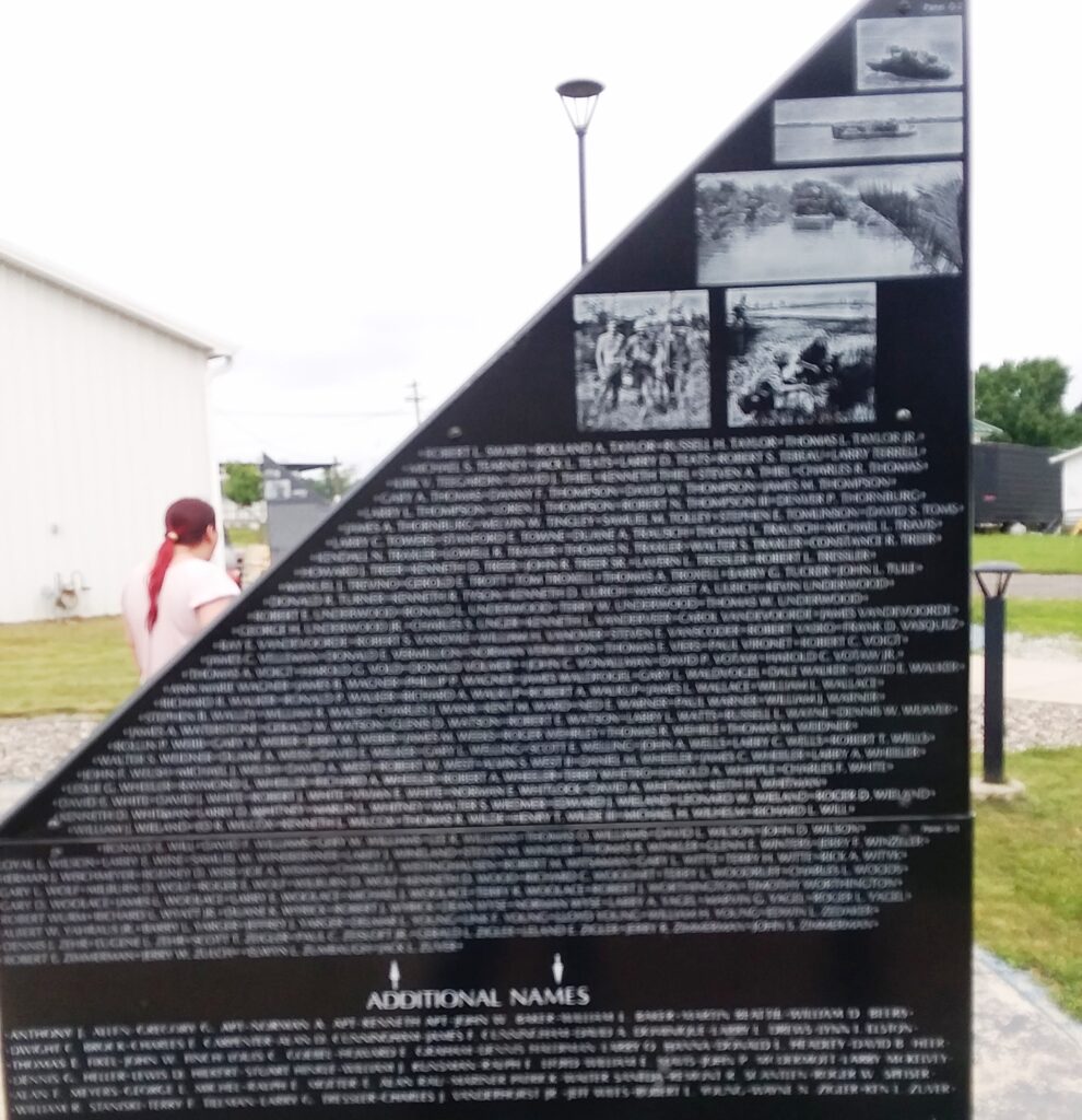 WILLIAMS COUNTY VIETNAM WAR MEMORIAL STONE D